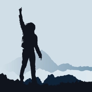 + man on mountain Dec 2009 5301501_s